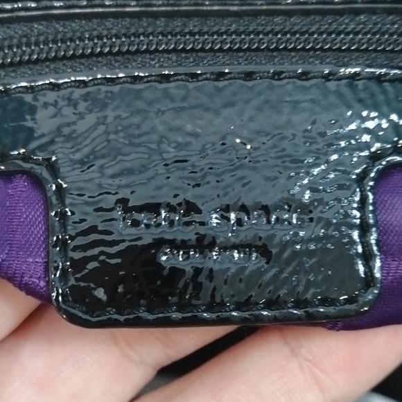 Kate Spade NY Black Nylon Hobo Shoulder Bag Patent… - Picture 8 of 13